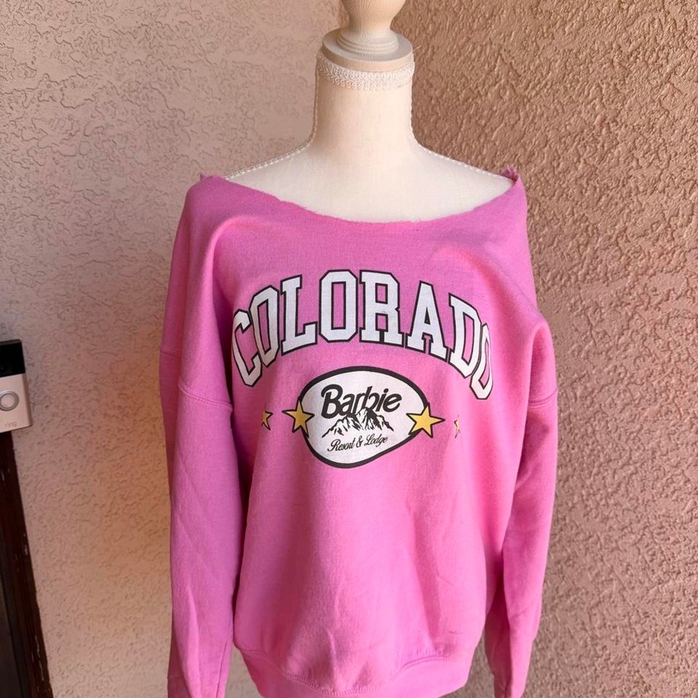Pink Barbie Colorado sweatshirt